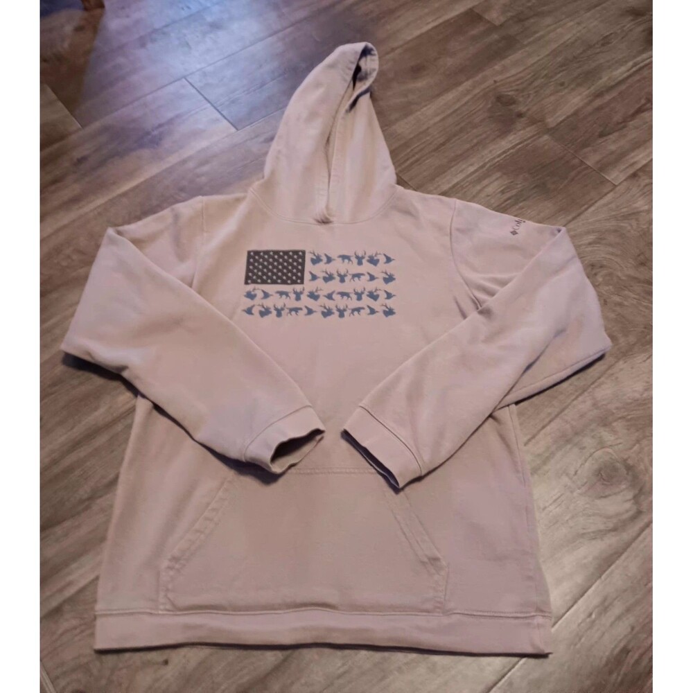 Columbia PHG Brown Youth Boy Hoodie Sz L